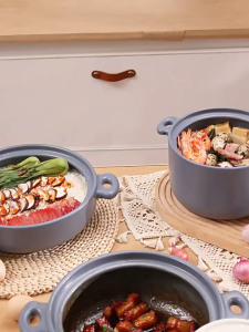 🏷️ 商品标题 Periuk Seramik 4L Untuk Dapur Gas Tahan Panas - 4L陶瓷砂锅明火炖锅 - 4L Ceramic Claypot Gas Stove Cooking Pot