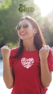 Love Yourself Dotted Heart Trendy Minimalist Aesthetic T-shirt Graphic Design Available in COD.
