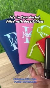 Personalized POCA Pocket Notebook | Custom Name Mini Journal with Vinyl Sticker | Gift or Baon Pad
