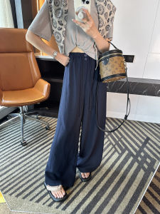 Leg Flattering Drape Cool Comfort Loose Wide Leg Tencel Linen Trousers