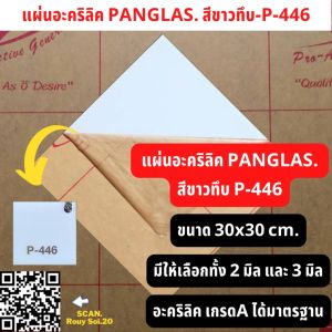 Acrylic Sheet 2-3mm Thickness, 30cm x 30cm, Transparent White Color, Pack of 6 Sheets - Panglas