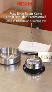 Bell Meja / Cafe Bell / Ring Bell 10cm RESTOMART Stainless (2018151)(F5)