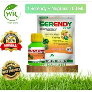 Serendy 25 gram + nugrass 100ml paket bebas gulma 100% Original padi tidak stress menguning