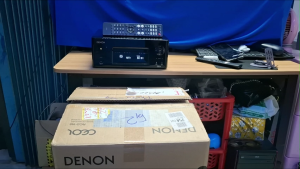 Apmly Denon RCD N8 hình thức đẹp hoạt động tốt: CD USB Wifi LINE in và Giải mã quang.