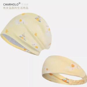 Pure Cotton Postpartum Cap Breathable Air Conditioning Head Cover Spring Autumn No Brim round Top Design Windproof for Sitting Moon