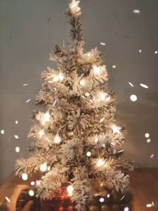 【Ready】Pohon Natal Kepingan Salju Christmas Tree Besar Pohon Terang Cemara Dekorasi Hiasan Perayaan Hari Natal