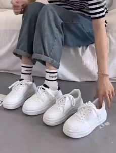 READY STOCK✨ Fashion Sneakers for Women Korean Style Casual Shoes Student Thick Bottom White Shoes
