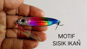 Metal Cast jig / Mikro jig panjang 6 cm berat 20 gram motif sisik ikan
