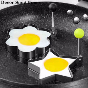 【Free Shipping】1/5Pcs/Set Stainless Steel Fried Egg Pancake Shaper Omelette Mold Heart Star Shape Frying Egg Mould Cooking Tools Kitchen Gadget
