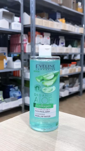 Nước Tẩy Trang Eveline Organic Aloe + Collagen Dành Cho Mọi Loại Da Nhạy Cảm Dầu Mụn 500ml