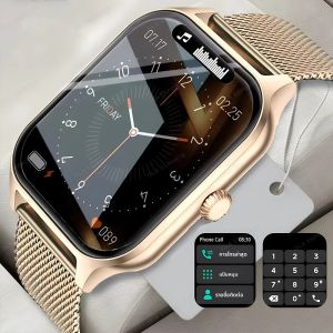 ใหม่ SmartWatch Series 9 Men Health Monitor Voice Assistant Bluetooth Call จอแสดงผลกีฬากันน้ําผู้หญิง Smartwatch 2025