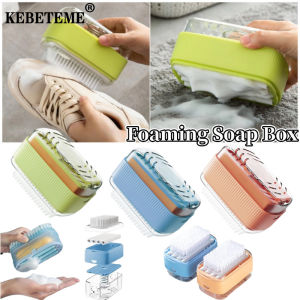 Kebememe 2 cái hộp đựng xà phòng đa năng hộp đựng xà phòng tắm con lăn Thùng thoát nước hộp đựng xà phòng dụng cụ làm sạch Giặt gia dụng