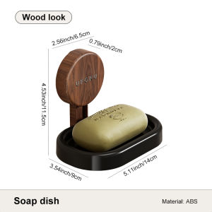 Uforu Modern Wooden Element Soap Dish Three-Dimensional Support Tray for Dry Storage Stable and Durable
