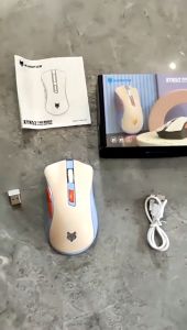 XUNFOX XYH52 Wireless Mouse Dual Mode 2.4G Bluetooth RGB LED Light USB Receiver Gaming 3 DPI Speed Rechargeable Type C