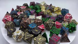 Metal coc Running Dice dnd KSU Ludo Face Number Ludo d20 7