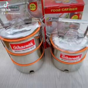 Hộp đưng cơm Inox 304 chống trào an toàn cao cấp - Hộp đựng cơm 3 ngăn 304 Cao cấp TITHACOOK