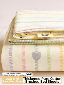 Kiss Dear | Thickened Flannel All Cotton Bed Sheet
