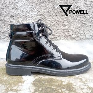 Sepatu formal pdh bahan kilap sepatu pdh polri security