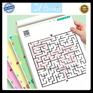 Maze Book Children Book Puzzle Book 64 pages Maze Book Mind Game Children Book Buku Tulis Buku Latihan Maze Buku Kanak