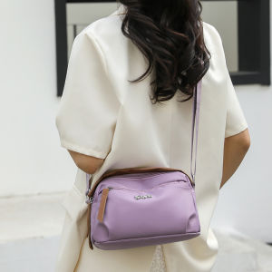 Oxford Cloth Nylon Crossbody Bag Womens Casual Canvas Bag Summer Multi-layer Simple Lightweight Single Shoulder Bag