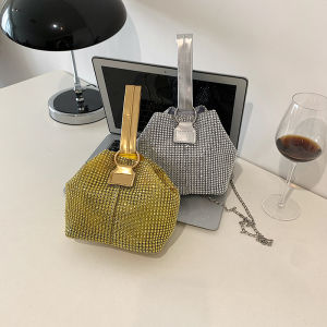 【🌼Ins-HOT🔥】 Fashion Rhinestone Handbags Women Diamonds Shoulder Messenger Chain Phone Purses