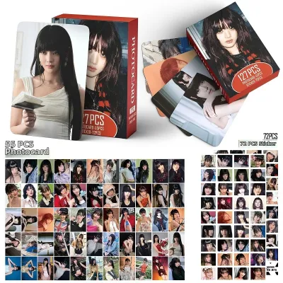 GIDLE Member Song Yuqi SOLOLOMO Postcards 55 Pieces Mini Card Creative Cultural Gift Contemporary Paper Character Pattern