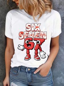 Sanrio | Funny 67 Brainrot Women T Shirts for Laddy Six Seven Brain Rot T-Shirt Party Tshirt for Girls T Shirt for Woman Tops Tees