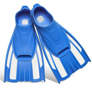 Full Foot Pocket Silicone Fins Floating Swim Buckles Snorkeling Diving Flippers Swim Shoe Training Short Lap Travel Size Adults