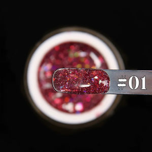 ยาทาเล็บ MIANEL 12 มล. รุ่น 2025 ลายกระจกประกายเพชรแตก เจลทาเล็บสีขาวเงา สำหรับตกแต่งเล็บ