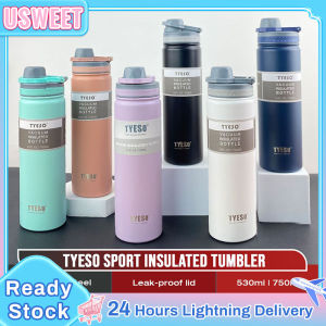 750ML Vacuum Insulated Bottle Portable Stainless Steel Sport Water Bottle Hot And Cold Water Bottle Flask Matte Macaroon Minimalist Pastel Color Tumbler Double Wall Sports Bottle (Purple/Black/Blue)