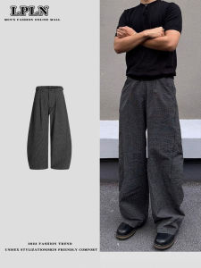 Quần Ống Đứng Đen Rộng Rãi Cho Nam Mùa Xuân Thu Quần Dài Ống Rộng Thời Trang Đa Năng Quần Dài Thường Ngày