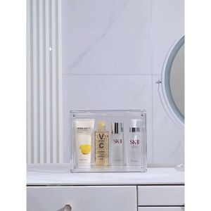 ULTRALIT BOXY C Cosmetic Organizer Acrylic Transparant Cosmetic Display Box Kotak Penyimpanan Kosmetik Display Transparan