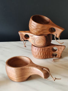 Cốc Cà Phê Gỗ Oak Northern End Có Tay Cầm Cốc Salad Làm Từ Gỗ Acacia Cốc Đựng Sữa Cốc Đựng Cà Phê Kiểu Trung Quốc