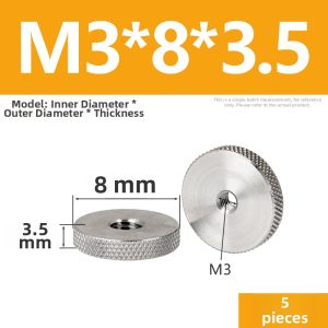 LANGSIMING | Stainless Steel Hand-Tightened Knurled Adjustable Nuts