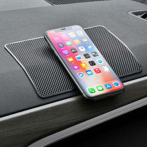 Car Center Console Silicone Non-Slip Mat Dashboard Phone Navigation Anti-Slip Mat Interior Key Aroma Ornament Scratch-Resistant