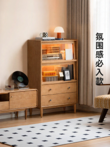WEISHA | Home Use Solid Wood Simple Design Storage Side Cabinet