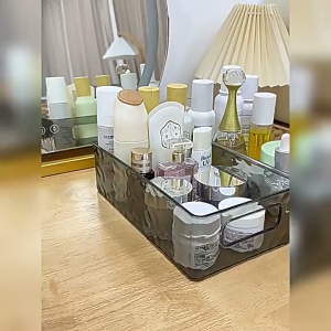 Hithome กล่องเก็บของ มีหูจับ เก็บเครื่องสําอางค์ เรียบหรูดูแพง