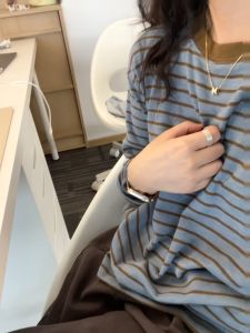 HUOLISI | Retro Striped T-Shirt Blouse Long Sleeves