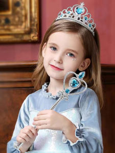 Phụ Kiện Tiệc Elsa Princess Ice Queen Crown Magic Wand Princess Dress Decorations Party Performance Costumes And Accessories
