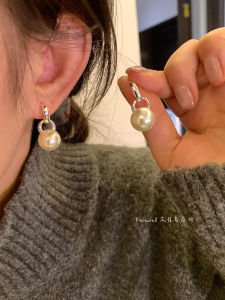 ต่างหูไข่มุกหรูหราสำหรับผู้หญิง เครื่องประดับแฟชั่นทันสมัย ​​ต่างหูทรงเรขาคณิตแบบอเนกประสงค์ ต่างหูแบบใหม่ยอดนิยม 2024