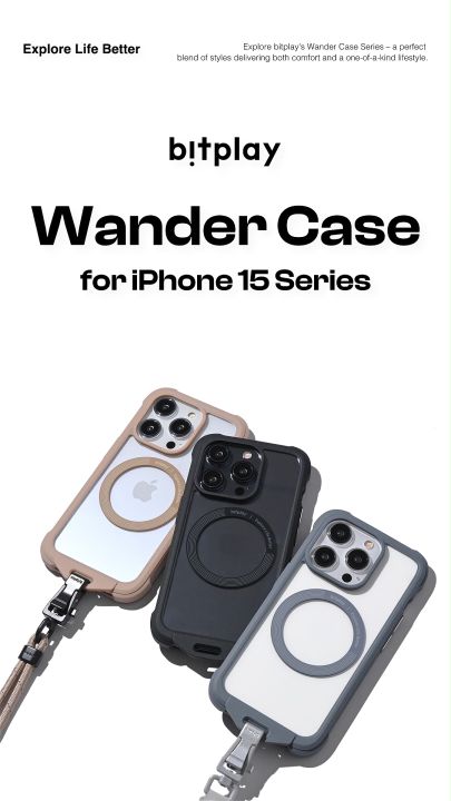 Bitplay Wander iPhone 15/15Plus/15 Pro/15 Pro Max Magnetic Slim