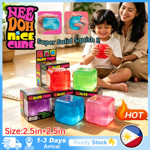 (Local Stock) Aitemay NeeDoh Nice Cube Gumdrop Fidget Toy with Super Solid Squishy Slow Rising ASMR Pinch Decompression Stress Relief Gift for Kids & Adults