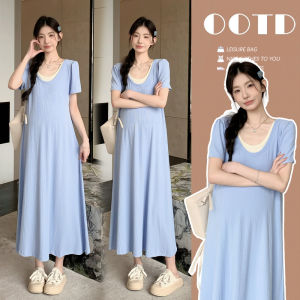 Đầm Dài Thoải Mái Cho Bà Bầu Kích Cỡ Lớn