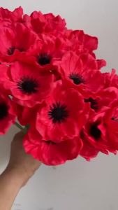 3/5Pcs Artificial Flowers Bouquet Silk Poppy Fake Flowers for Home Decoration Garden Party Wedding Decoration DIY Accessories