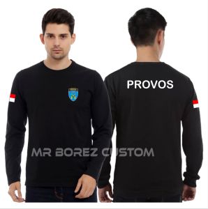Kaos Katun Provos Premium Lengan Panjang / Baju Provos / Tshirt Pria / OOTD Kaos Oblong Premium