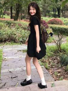 unifittoo | Audrey Hepburn Style Waist Cinching French Elegant Short Dress
