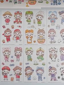S5 Telado sticker hình dán dễ thương trang trí sổ tay Cuộn washi tape họa tiết ABU washitape cute độc đáo