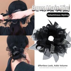 New 2026 Bow With Rhinestones And Fringe Hair Band