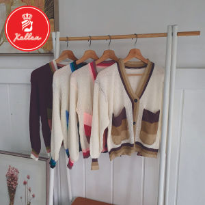 Sweater Cardigan Outer Rajut Lengan Balon Korean Style Remaja Dewasa Kekinian Noura Outer Fashion Wanita- XELLEA