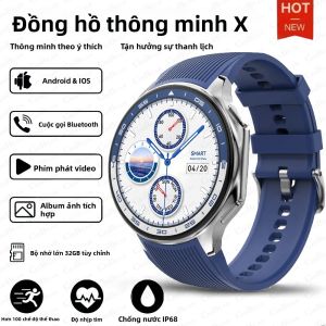 Đồng Hồ Thông Minh OPPO Watch X 2025 Mẫu Mới Bộ Nhớ Lớn 4GB Màn Hình AMOLED HD Tích Hợp Trình Phát Nhạc Video Hỗ Trợ Tai Nghe TWS Tương Thích Với Android & iOS